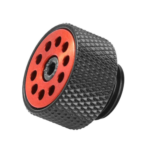 PM-JS-PQDT1 G1/4 Exhaust Plug Air Evacuation Valve for Water Cooling (Red)