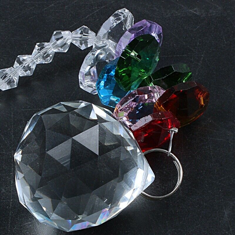 24Cm Chandelier Crystals Ball Prism Pendant Rainbow Maker Chakra Cascade Su