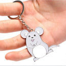 2020 Mouse Enamel Keyring Keychain Metal Key Holder Souvenir Bag Pendant Gift JR