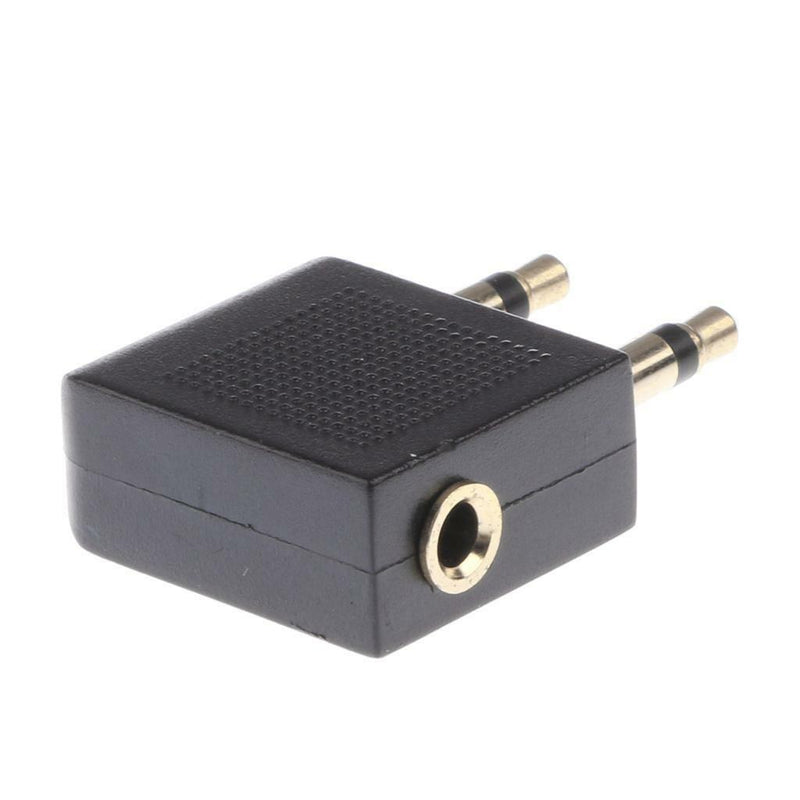 10PieceAirline Airplane Flight 3.5mm Headphones Audio Adapter Golden Plated