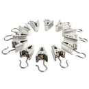 10PCS Stainless Steel Alligator Curtain Drapery Hook Small Clips Clamps Hanger