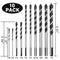 10PCS Titanium Steel Alloy Electric Drill Bit Set For Masonary Concrete Brick 3C