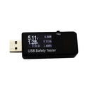 Black USB Safety Tester LCD Charger Voltage Current Meter Battery Power