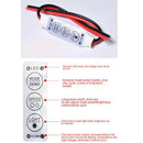 5 pieces 3 Key LED Controller Dimmer Controller Lighting Parts , Smart Dimmer