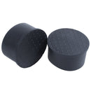 10 Pcs Black Rubber Flexible Round End Cap 50mm Foot Cover I3Q7