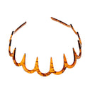 2set Deep Teeth Headband Wave Hair Hoop Girls Beach Travel Hair Decor 11cm