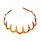 2set Deep Teeth Headband Wave Hair Hoop Girls Beach Travel Hair Decor 11cm