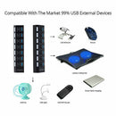 7 Ports 5Gbps USB 3.0 HUB High Speed Multi USB Splitter Power Expander (US)