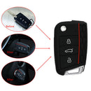 1x Car Key Case Silicone Remote Key Holder Cover Fit Volkswagen VW Golf 7 mk7