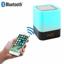 Touch-Control Bedside Lamp with Wireless Bluetooth Speaker, Table Alarm Clo