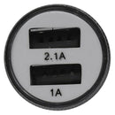 2.1 Ah Dual USB Blu-ray car charger Aluminum Alloy Car Charger 2.5 * 2.5 *  S2B1