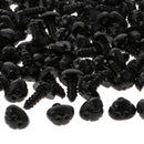 300x Black Plastic Animal / Dog Safety Noses For Teddy Bears Soft Toys DIY