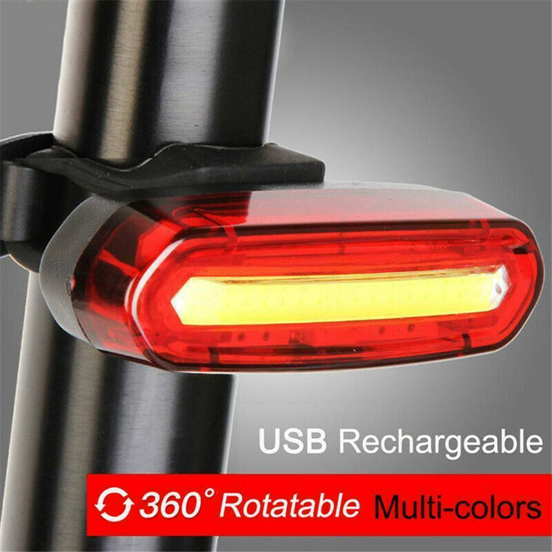 120 Lumens LED Bike Tail Light USB Rechargeable Powerful Bicycle Rear Light AU