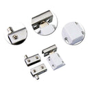 2 pairs Stainless steel Pair Glass Clamp Door Pivot Hinge Set for 5-8mm
