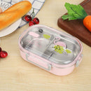 Stainless Steel Portable Lunch Bento Box Kitchen Leak-proof Food Container