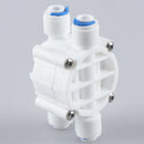 1PC RO 4 Way Valve 1/4" OD Hose Quick Connection Diaphragm Valve Fitti_