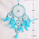 Five-rings Blue Dream Catcher Wall Hanging Home Car Decor Craft
