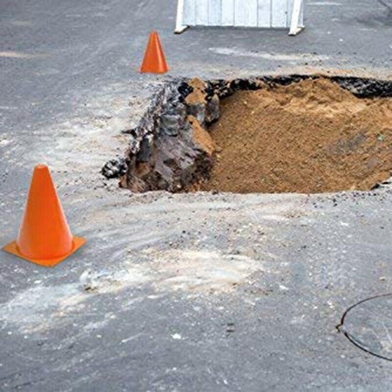 7-Inch Plastic Traffic Cones (6-Pack) Multi-Purpose Cone Physical Education X9K8