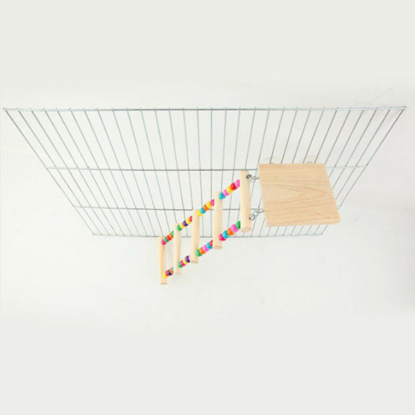 Wood Ladder Birds Climb Toys Parrots Swing