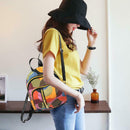 Geometric Print Backpacks Girls Preppy Women Small Shoulder School Bags