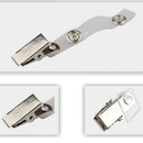 10x ID Badge Lanyard Key Card Holder Metal Badge Name Tag Lanyard Clip MO