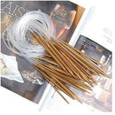 18Pairs Bamboo Knitting Needles 16" Circular Smooth Nature Carbonized Set  Z