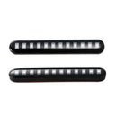 2x LED Motorcycle Flowing Water Turn Signal Amber Light License Plate Lamp
