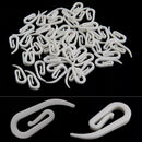 100pcs Practical Curtain Hanging Hooks Curtains Tape Gliders Curtain Hook