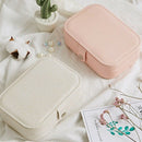 Korean Style Fresh And Simple Girl Earrings Plate Jewelry Box Protable Leat U8Z1