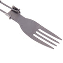 Outdoor camping tableware titanium fork folding hiking backpacking dinner for â„–[
