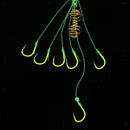 Explosive Spring Fishing Circle Hook Fluorescent Barbed Fishing Hook L