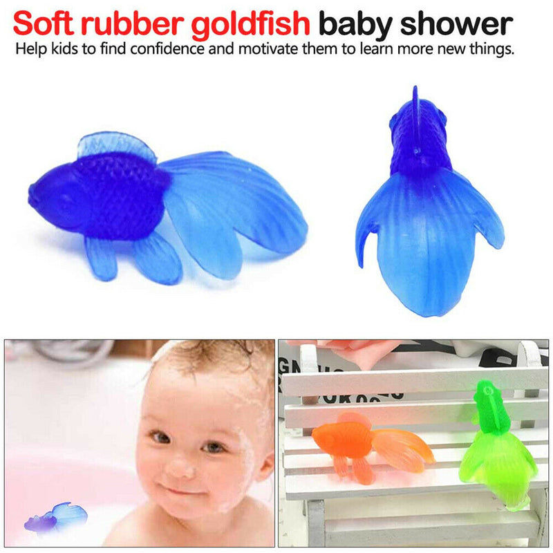 10pcs Artificial Goldfish Kids Bath Toys Aquarium Fish Tank Decoration Plastic