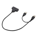SATA 7+15 Pin 22Pin to USB 2.0 Cable Adapter for 2.5 inch Laptop HDD SSD