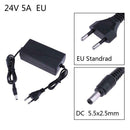 24V 5A AC to DC Power Adapter Converter 5.5*2.5mm for LED Light Belt