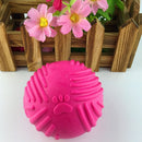 Indestructible Solid Rubber Ball Pet cat Dog Training Chew Play Fetch Bite M&O