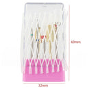 monika nails professional Nail-Tungsten Steel Alloy Grinding Head Set Grind X9T5