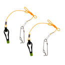 2pcs Downrigger Release Clip Power Grip Plus Adjustable Clip 17" Leader Snap