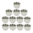 12 Pcs Mini 1.7oz Stainless Coffee Mug Tea Cup Insulated Double Wall Tumbler