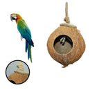 Coconut Shell Bird Nestouseut Cage Feeder Pet Parrot Parakeet Nice Toys A3X9