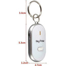 Hot LED Key Finder Keychain Whistle Find Lost Keys Gift Sound Control Locat H7B1