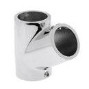 2x Stainless Steel Boat Hand Rail 60 Degree Tee Fittings Hardware 1" Tube
