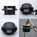 Solar Powered Yard Wall LED Light Fence Wall Lamp White Light White ABS Modern