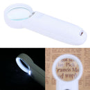 15X Handheld Glass Loupe 2 LED Jewelry Magnifier Magnifying Glass repair ToS Cy