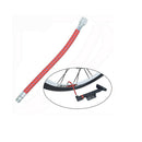 5 Pieces Red Air Pump Inflator Extension Hose, High Pressure Schrader Valve for