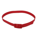 Unisex Stylish Candy Colours Silicone Plastic belt red