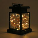 Solar Panel Copper Wire Lamp IP44 Hang Clip Light Outdoor Garden Decoration