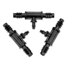 10pcs Tee Connector Use in 8/11mm Tube Change in 4/7mm Barbed Connector A