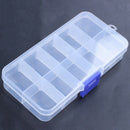 2Pcs 10-Slot Portable Plastic Resistors Electronic Component Case Box