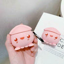 Pink Squid Protective Case Shockproof Soft Silicone Cover Skin for Airpods 1/2
