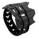 2pcs Motorcycle Exhaust Muffler Silencer Protector Rubber Ring Motorbike Black